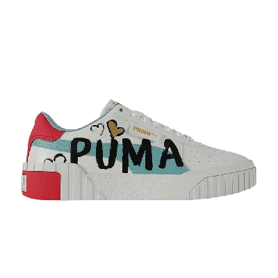 Pre-owned Puma Cali Novelty Jr 'heart' In White
