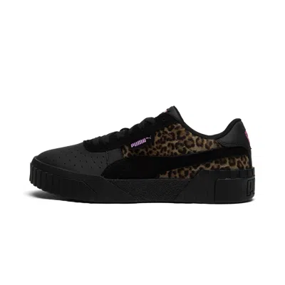 Puma Cali Og Animal Print Women's Sneakers In Black