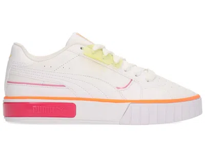 Pre-owned Puma Cali Star City Lights Beetroot Orange (women's) Sneakers In  White/beetroot Purple/orange Glow