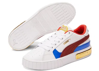 Pre-owned Puma Cali Star Dc Justice League Wonder Woman (women's) Sneakers In  White/intense Red