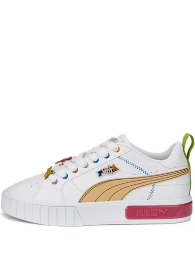 Puma Cali Star Pierced Sneakers In White