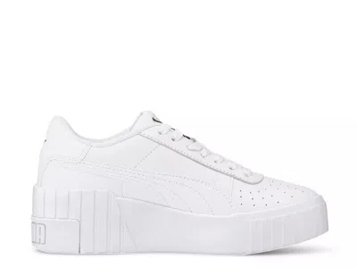 Puma Cali Wedge Sneaker In White