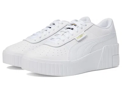 Puma Cali Wedge Women's Shoes  White/ White: 6 B - Medium