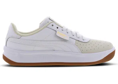 Pre-owned Puma California Exotic (women's) Sneakers In Whisper White/ White/ Team Gold