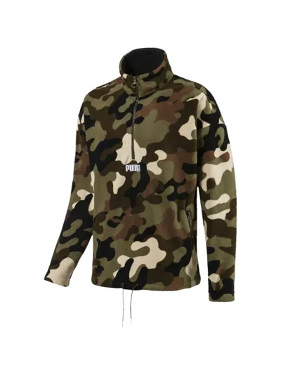Puma Camouflage-pattern Sweatshirt In Green