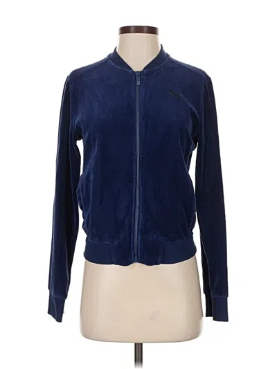 Pre-owned Puma Cardigan Sweater In Blue