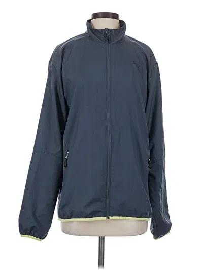 Pre-owned Puma Cardigan Sweater In Blue