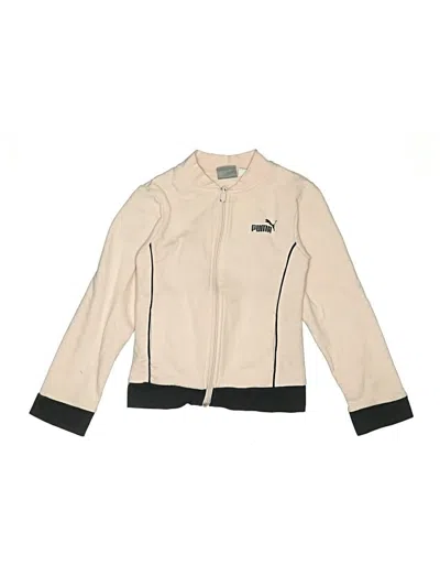 Pre-owned Puma Kids' Cardigan Sweater In Tan