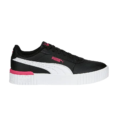 Pre-owned Puma Carina 2.0 Jr 'black Glowing Pink'