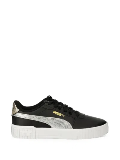 Puma Carina 2.0 Logo-print Panelled Sneakers In Black