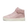 Shop Puma Carina 2.0 Mid Winter Sneakers Youth In Future Pink- Silver-alpine Snow