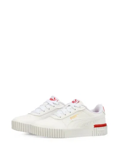 Puma Kids' Carina 2.0 Red Thread Sneakers In Animal Print