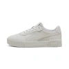 Puma Women's Carina Leather Casual Sneakers From Finish Line In Cool Light Gray-cool Mid Gray