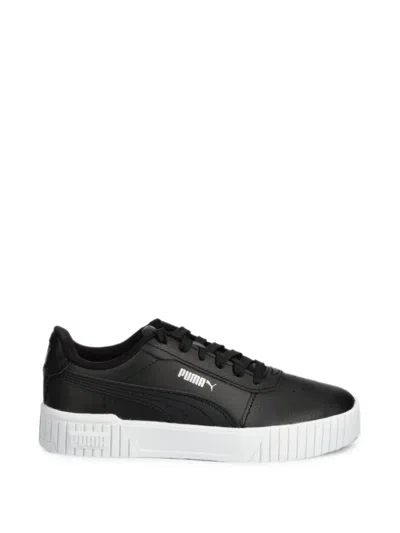 Puma Carina 2.0 Tape Platform Sneakers In Black