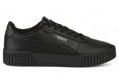 Pre-owned Puma Carina 2.0 (women's) Sneakers In Black/dark Shadow