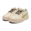 Puma Carina 3.0 Cheetah Glitz Little Kid Girls Sneakers In Nude