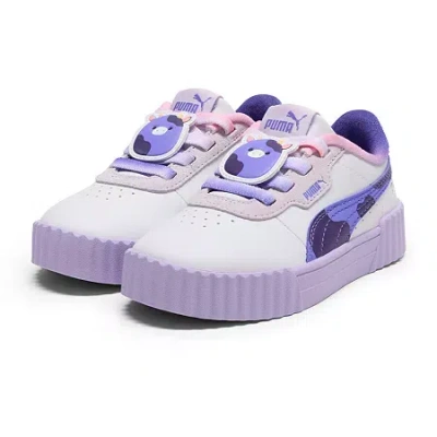 Puma Carina 3.0 Ingred Little Kid Girls Sneakers In Blue