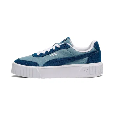 Puma Carina Mia Denim Women's Platform Sneakers In Multi