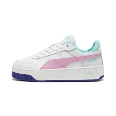 Puma Carina Street Big Kids' Sneakers In White-mauved Out-mint