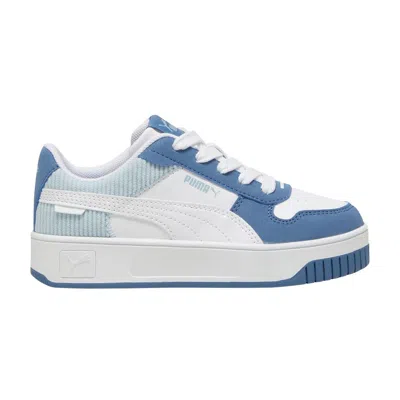 Pre-owned Puma Carina Street Corduroy Little Kid 'blue Horizon Frosted Dew' | Kid's Size 13