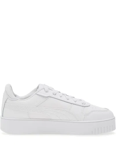 Puma Carina Street Platform Sneakers In White