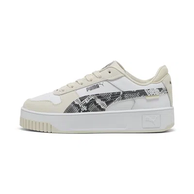 Puma Carina Street Snake Chic Sneakers Women In White
