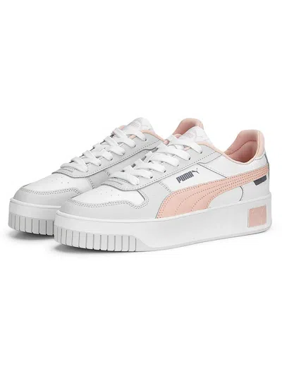 Puma Carina Street Womens Leather Lifestyle Casual And Fashion Sneakers In Multi