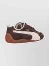 Puma Casual Low Top Sneakers With Contrast Stitching In Brown