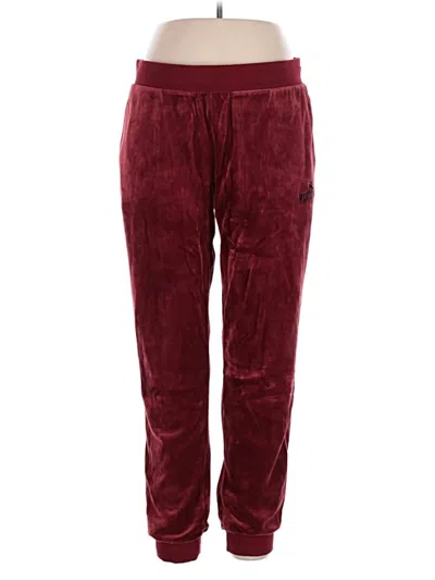 Pre-owned Puma Casual Pants In Burgundy