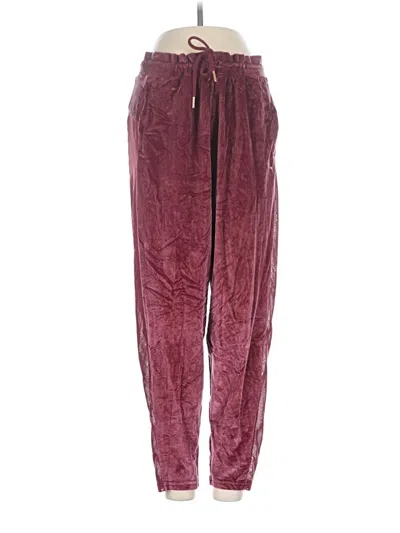 Pre-owned Puma Casual Pants In Burgundy