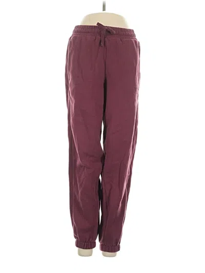 Pre-owned Puma Casual Pants In Burgundy