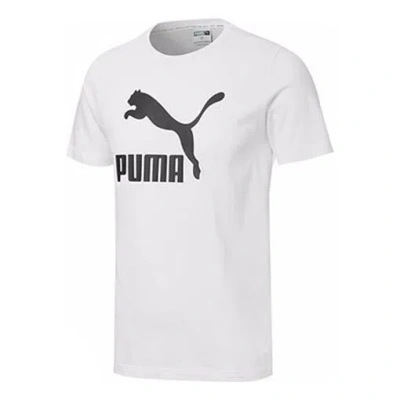 Puma Casual Printing Round Neck Short Sleeve White