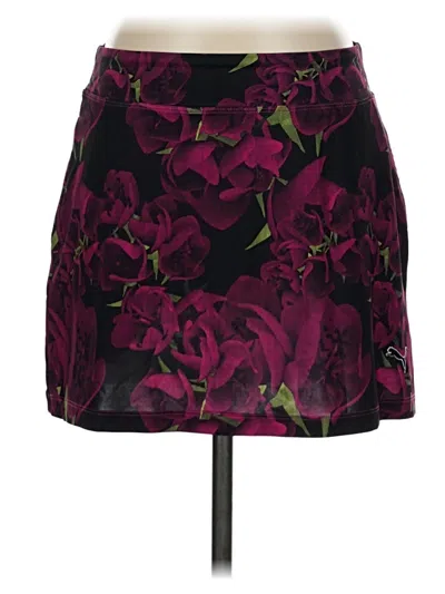 Pre-owned Puma Casual Skirt In Burgundy