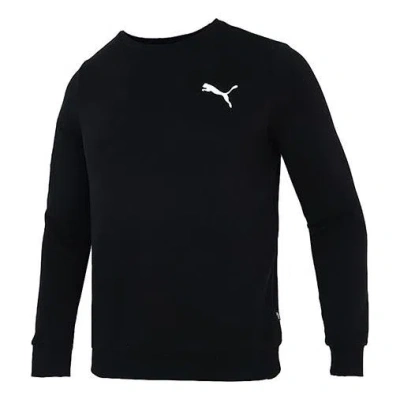 Puma Casual Sports Knit Breathable Round Neck Pullover Black