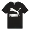 Puma Casual Sports Round Neck Breathable Short Sleeve Black