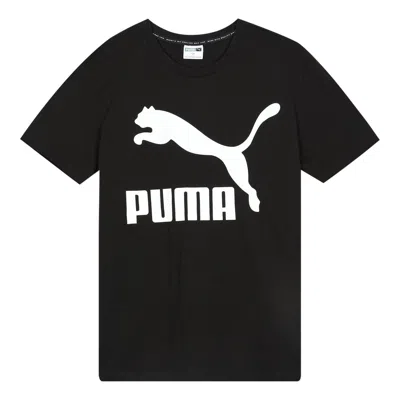 Puma Casual Sports Round Neck Breathable Short Sleeve Black