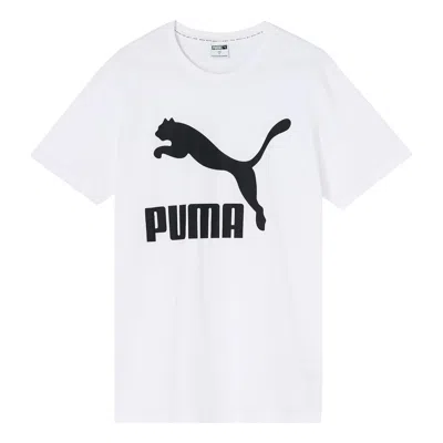Puma Casual Sports Round Neck Breathable Short Sleeve White