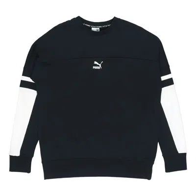 Puma Casual Sports Round Neck Long Sleeves Black