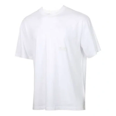 Puma Casual Sports Solid Color Breathable Short Sleeve White