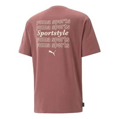 Puma Casual T-shirt 'pink' In Brown