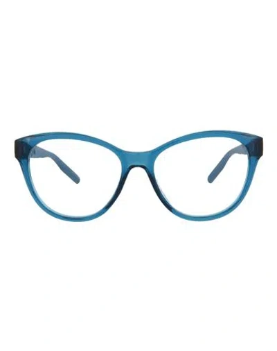 Puma Cat Eye-frame Injection Optical Frames Woman Eyeglass Frame Blue Size 54 Plastic Material