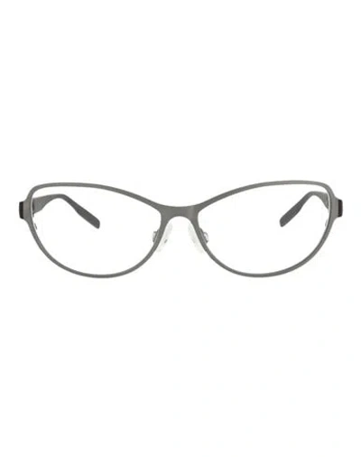 Puma Cat Eye-frame Metal Optical Frames Woman Eyeglass Frame Grey Size 57 Metal In Metallic