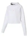 Puma Cat-graphic Sweatshirt In White