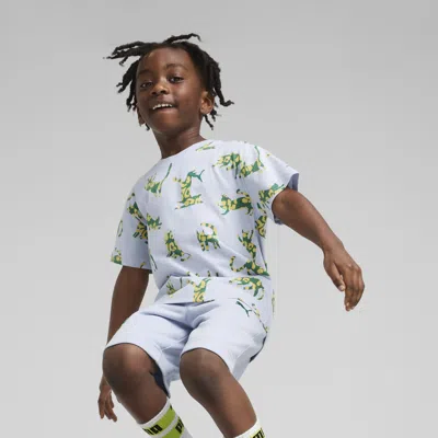Puma Cats Club Little Kids' T-shirt In Blue