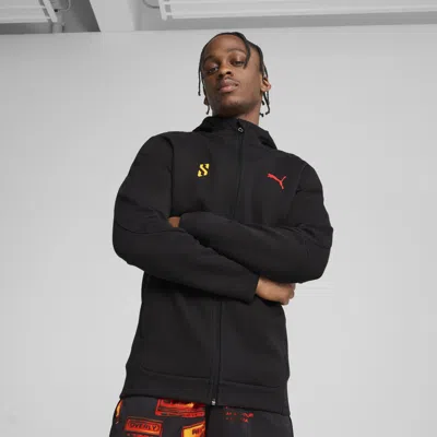 Puma Caution Evostripe Cross Men's Basketball Jacket In Black
