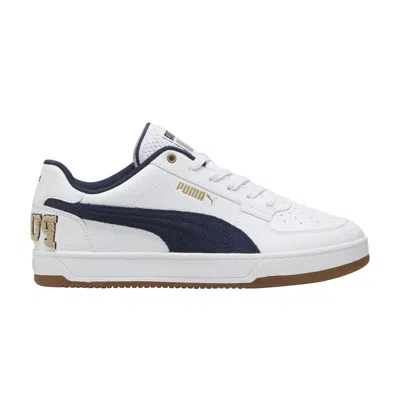 Pre-owned Puma Caven 2.0 Retro Club 'white Club Navy'