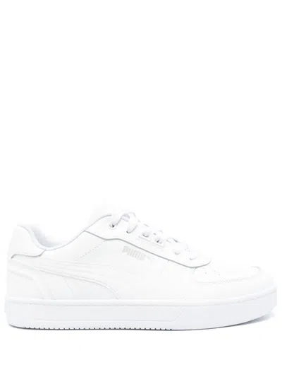 Puma Caven Leather Sneakers In White