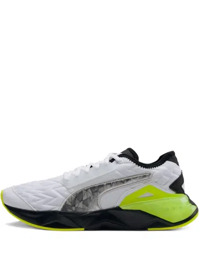 Puma Cell Plasmic Fluo "yellow Alert" Sneakers In White