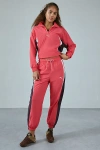 Puma Cellerator Quarter Zip Pullover Jacket In Tart Cherry, Women's At Urban Outfitters In Tart Cherry