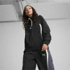 Puma Women's Essentials Hooded Windbreaker Jacket In Black-galactic Gray